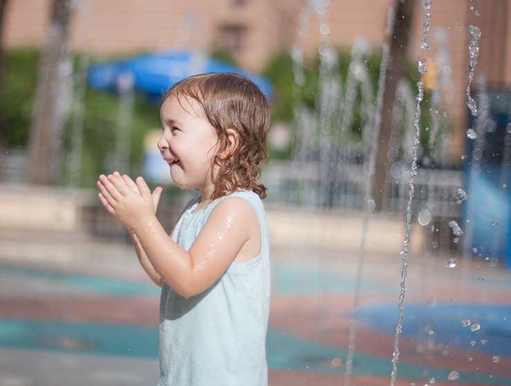 Houston Downtown Aquarium Splash pad