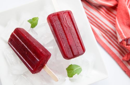 Hibiscus flower popsicle