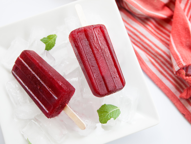 Hibiscus flower popsicle